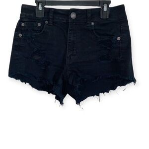 American Eagle distressed hi rise festival jean shorts SIZE 2